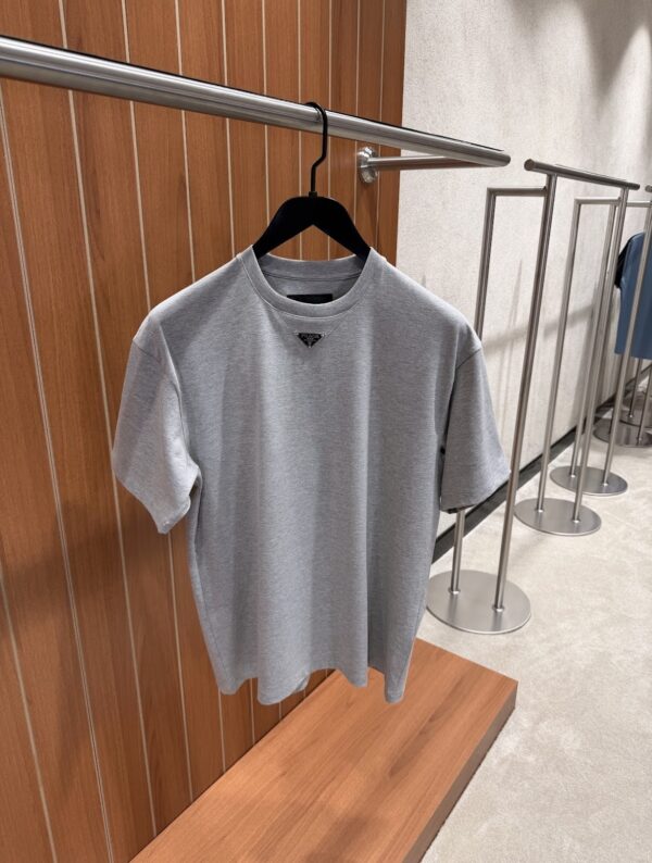 Prada – Triangle Logo T-shirt Grey