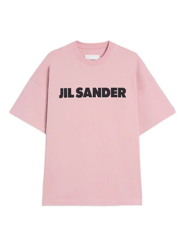 Jil Sander – Short Sleeve T-Shirt Pink Oversized Fit