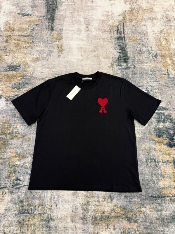 Ami – Heart T-shirt Black