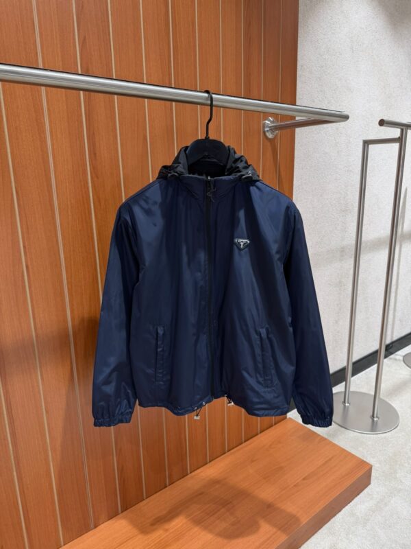 Prada – Double Face Jacket Black/Navy tweede afbeelding