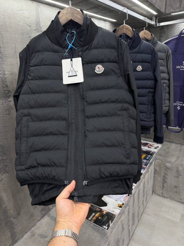 Moncler – Bodywarmer + Windbreaker Black tweede afbeelding