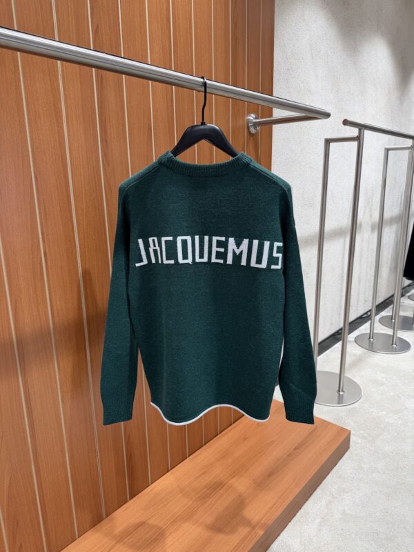 Jacquemus – Knitted Sweater Green tweede afbeelding