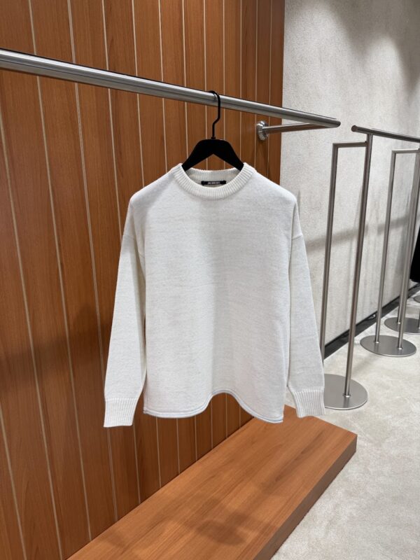 Jacquemus – Knitted Sweater Ecru Grey