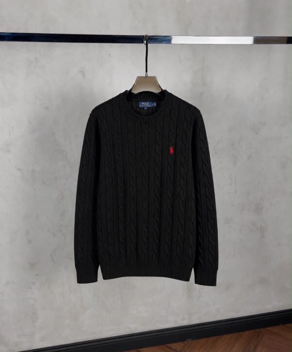 Ralph Lauren – Knitted Cable Sweater Black