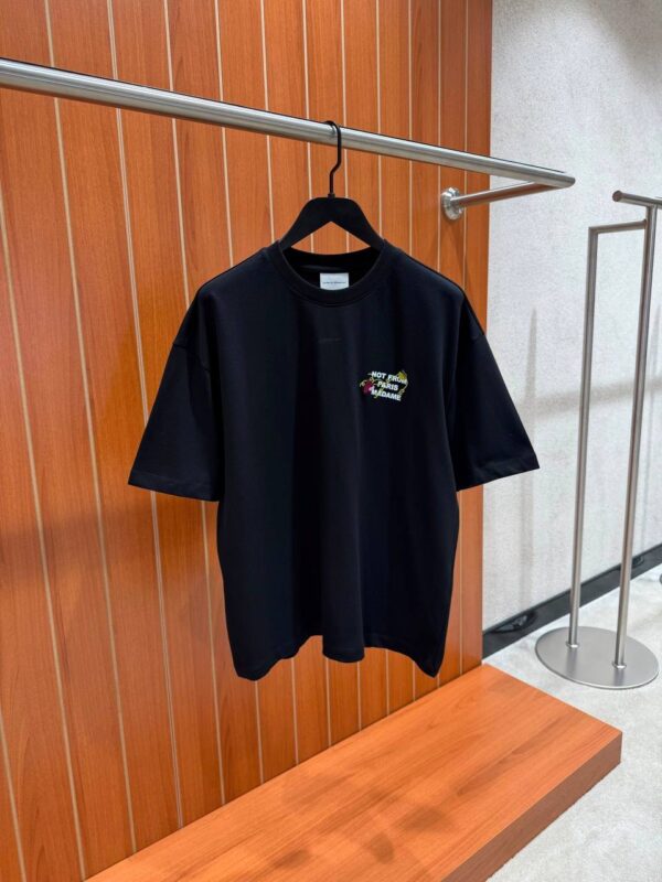 Drôle De Monsieur- Vine Slogan T-shirt Black