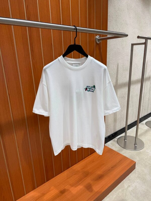 Drôle De Monsieur- Vine Slogan T-shirt White