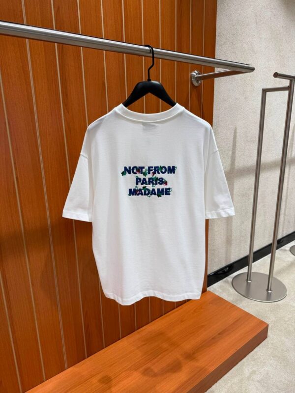 Drôle De Monsieur- Vine Slogan T-shirt White tweede afbeelding