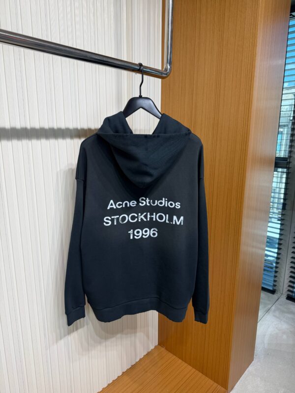 Acne Studios – Oversized Hoodie Black tweede afbeelding