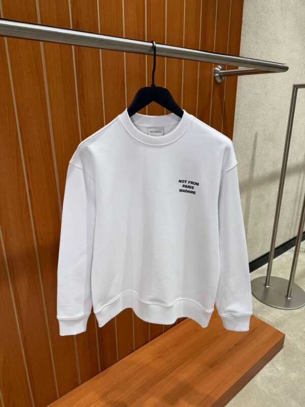 Drôle De Monsieur- Slogan Sweater White
