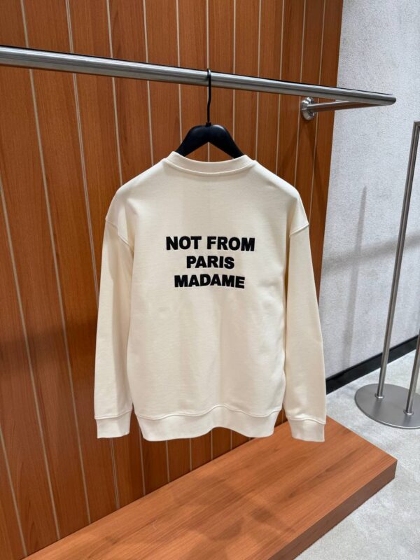 Drôle De Monsieur- Slogan Sweater Beige tweede afbeelding