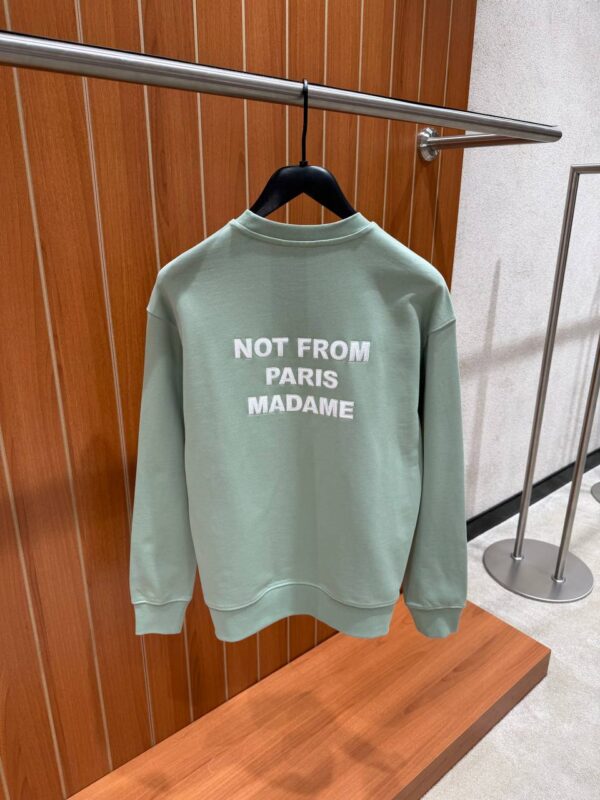 Drôle De Monsieur- Slogan Sweater Green tweede afbeelding