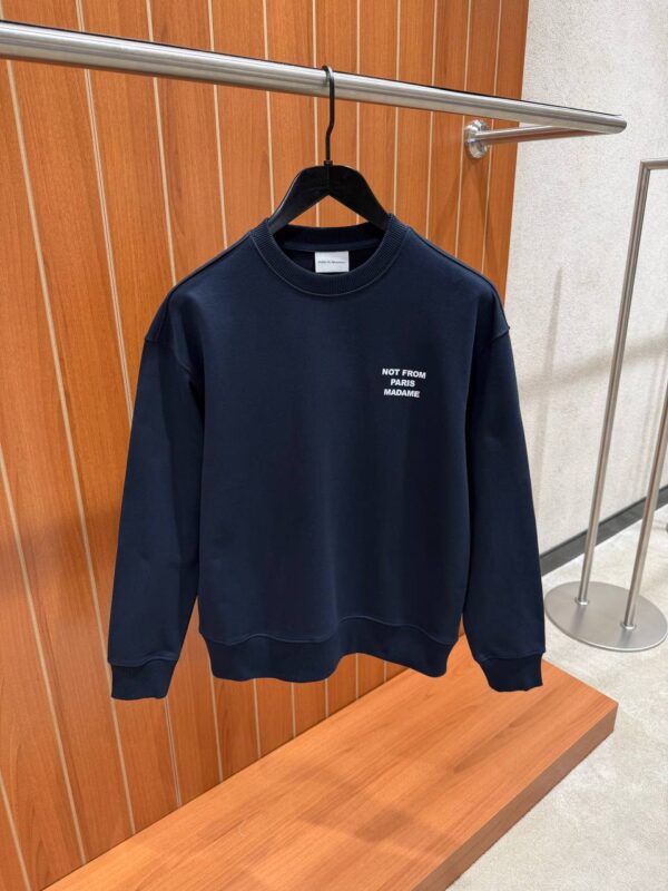 Drôle De Monsieur- Slogan Sweater Navy Blue