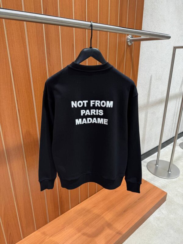 Drôle De Monsieur- Slogan Sweater Black tweede afbeelding