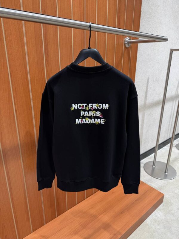 Drôle De Monsieur- Vine Slogan Sweater Black tweede afbeelding
