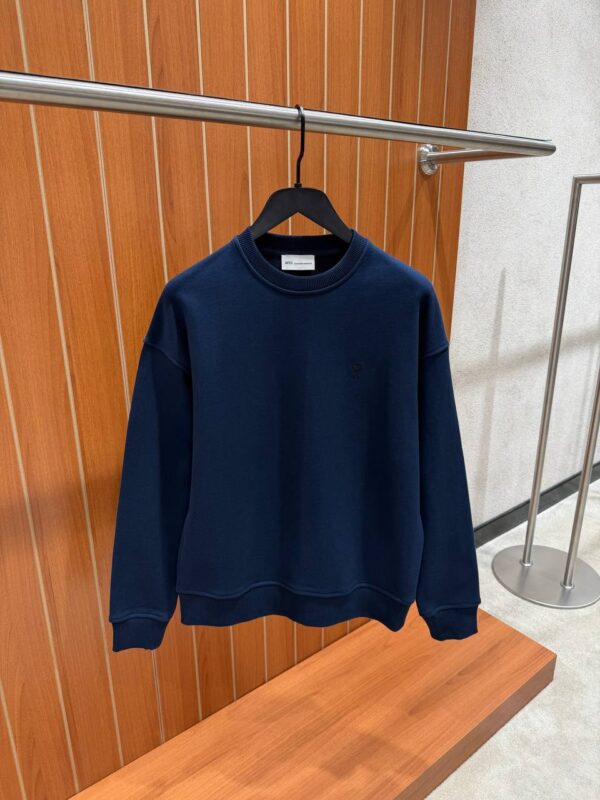 Ami – Sweater Navy Blue Black Logo