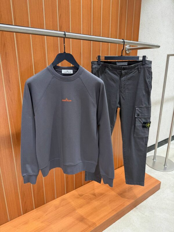 Stone Island – Compas Backprint Sweater Grey